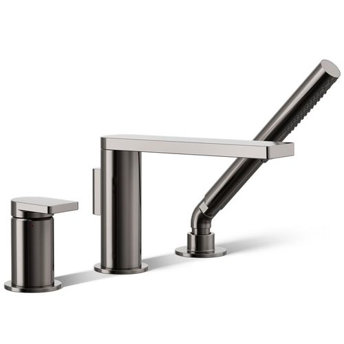 Main product image of Composed Deck Mounted Bath Faucet w/ Handshower (Vibrant Titanium), K-73078-4-TT