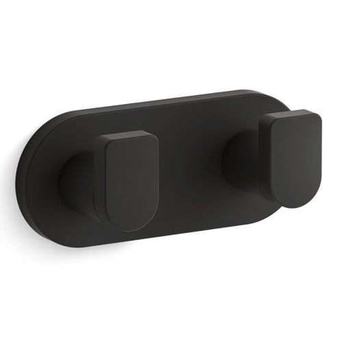 Main product image of Composed Double Robe Hook (Matte Black), K-73146-BL
