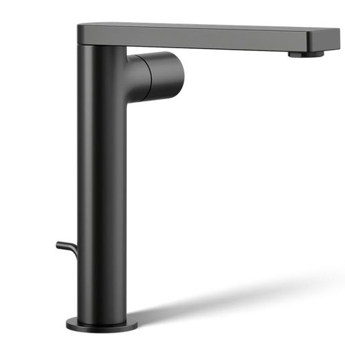 Main product image of Composed Tall Single-handle Bathroom Sink Faucet w/ Cylindrical Handle, 1.2 GPM (Matte Black), K-73159-7-BL