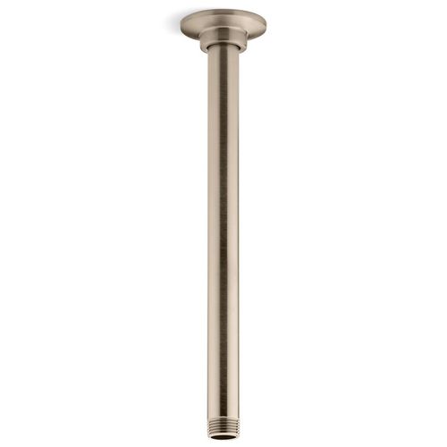 Main product image of 12" Ceiling Mount 1-Function Rainhead Arm And Flange (Vibrant Brushed Bronze), K-7392-BV