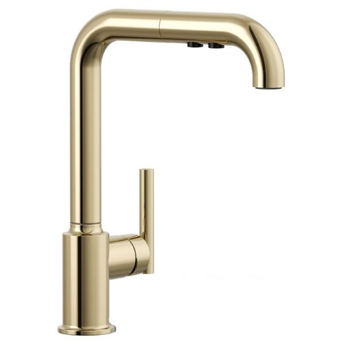 Main product image of Purist Pull-out Kitchen Faucet w/ 3-Function Sprayhead (Vibrant French Gold), K-7505-AF