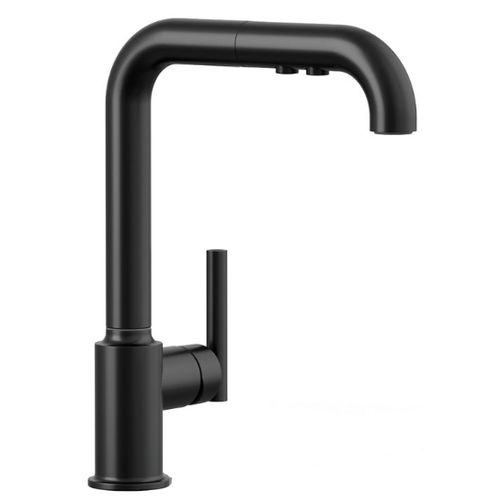 Main product image of Purist Pull-out Kitchen Faucet w/ 3-Function Sprayhead (Matte Black), K-7505-BL