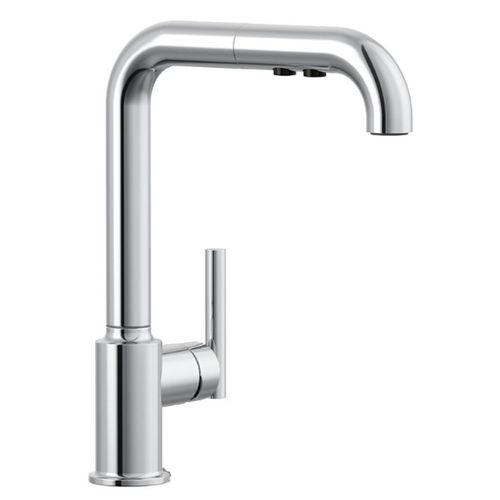 Main product image of Purist Pull-out Kitchen Faucet w/ 3-Function Sprayhead (Polished Chrome), K-7505-CP
