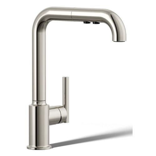 Main product image of Purist Pull-out Kitchen Faucet w/ 3-Function Sprayhead (Vibrant Polished Nickel), K-7505-SN