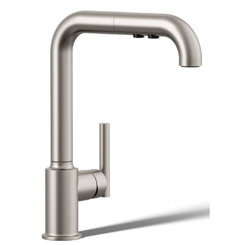 Main product image of Purist Pull-out Kitchen Faucet w/ 3-Function Sprayhead (Vibrant Stainless), K-7505-VS
