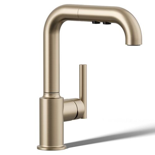 K-7506-BV - Kohler K-7506-BV - Purist Pull-out Kitchen Faucet w/ 3 ...