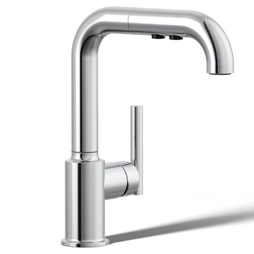 Main product image of Purist Pull-out Kitchen Faucet w/ 3-Function Sprayhead (Polished Chrome), K-7506-CP