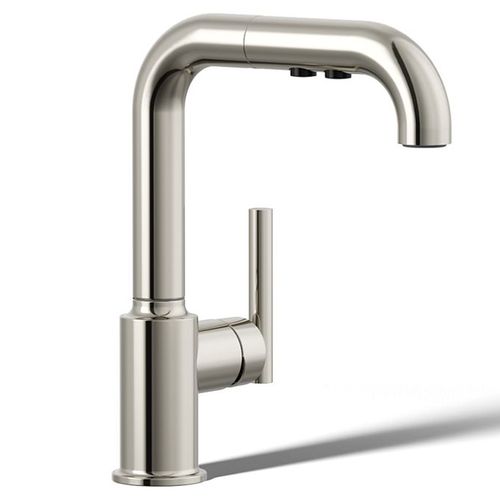 Main product image of Purist Pull-out Kitchen Faucet w/ 3-Function Sprayhead (Vibrant Polished Nickel), K-7506-SN