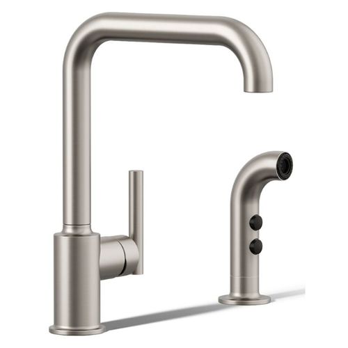 Main product image of Purist Single-handle Kitchen Faucet w/ Side Sprayer (Vibrant Stainless), K-7508-VS