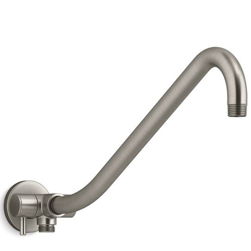 Main product image of Gooseneck Rainhead Arm w/ 3-way Diverter (Vibrant Brushed Nickel), K-76336-BN