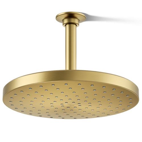Main product image of Awaken 10" 1-Function Rainhead, 1.75 GPM (Vibrant Brushed Moderne Brass), K-76465-G-2MB
