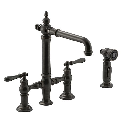 Main product image of Artifacts Bridge Faucet Primary W/Lever (Oil-Rubbed Bronze), K-76519-4-2BZ