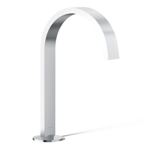 Main product image of Bathroom Sink Faucet Spout Only w/ Ribbon Design, 1.2 GPM (Polished Chrome), K-77968-CP