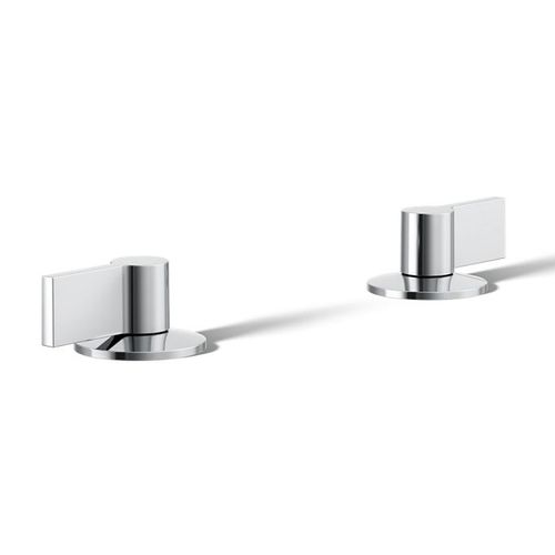 Main product image of Lever Bathroom Sink Faucet Handles (Polished Chrome), K-77974-4-CP