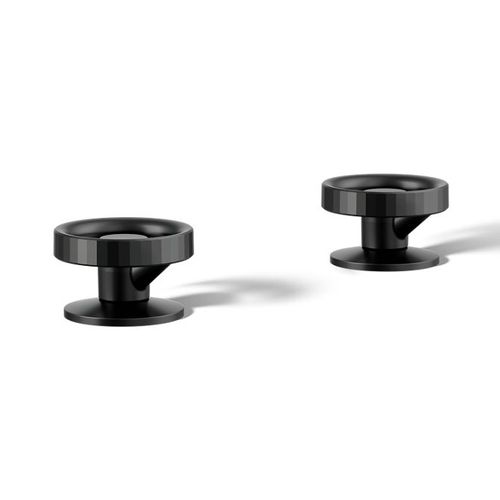 Main product image of Industrial Bathroom Sink Faucet Handles (Matte Black), K-77974-9-BL