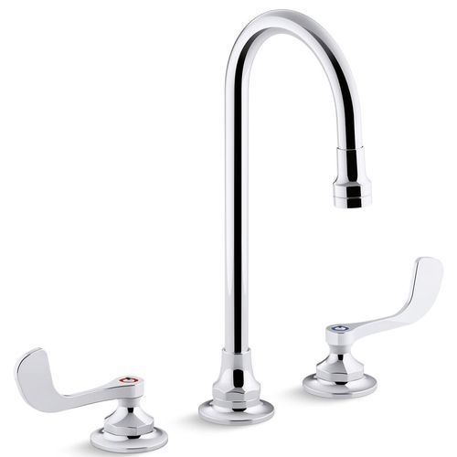 Main product image of Triton Bowe 0.5 GPM Widespread Bathroom Sink Faucet w/ Aerated Flow, Gooseneck Spout And Wristblade Handles, Drain Not Included (Polished Chrome), K-800T70-5ANA-CP