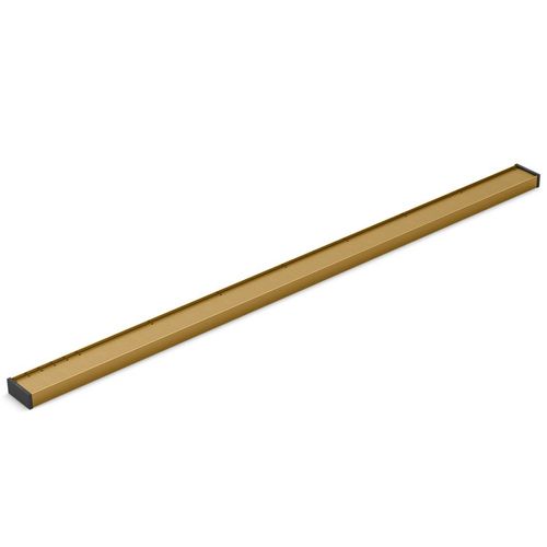 Main product image of 2-1/2" X 48" Linear Drain Grate w/ Tile-in Panel (Vibrant Brushed Moderne Brass), K-80648-2MB