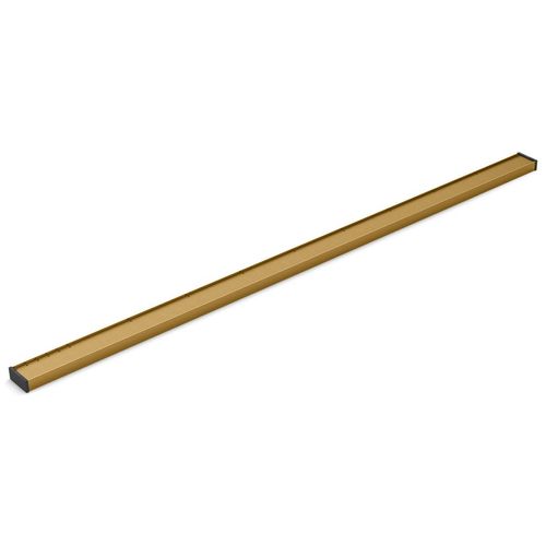 Main product image of 2-1/2" X 60" Linear Drain Grate w/ Tile-in Panel (Vibrant Brushed Moderne Brass), K-80649-2MB