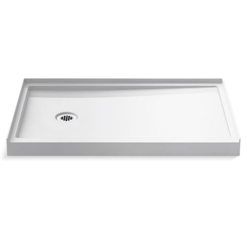 Main product image of Rely 48" X 32" Alcove Shower Base, Left Drain (White)