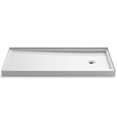 Main product image of Rely 60" X 30" Alcove Shower Base, Right Drain (White), K-8642-0