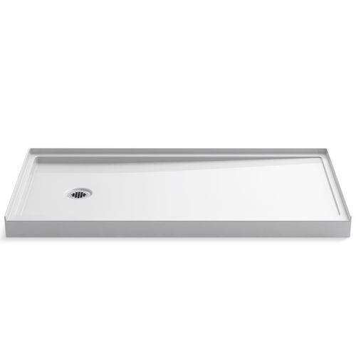 Main product image of Rely 60" X 30" Alcove Shower Base, Left Drain (White)
