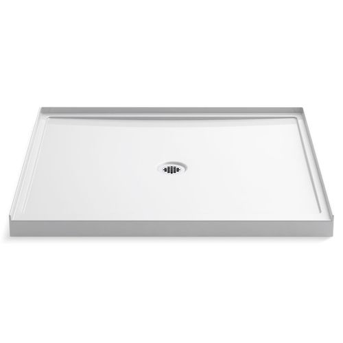 Main product image of Rely 48" X 42" Alcove Shower Base, Center Drain (White), K-8648-0