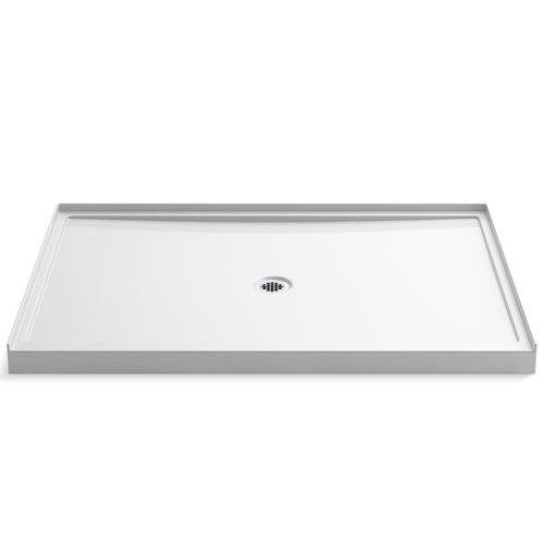 Main product image of Rely 60" X 42" Alcove Shower Base, Center Drain (White), K-8659-0