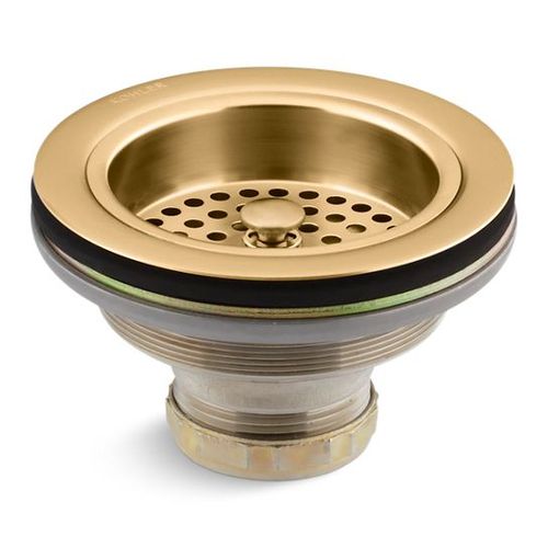 Main product image of Duostrainer Sink Drain And Strainer Basket, Less Tailpiece (Vibrant Brushed Moderne Brass)