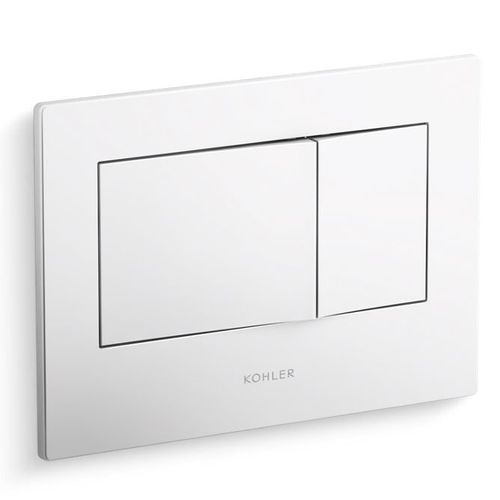 Main product image of Bevel Flush Actuator Plate For 2"x4" In-wall Tank And Carrier System (White), K-8857-0