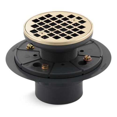 Main product image of Clearflo Round Design Tile-in Shower Drain (Vibrant French Gold), K-9135-AF