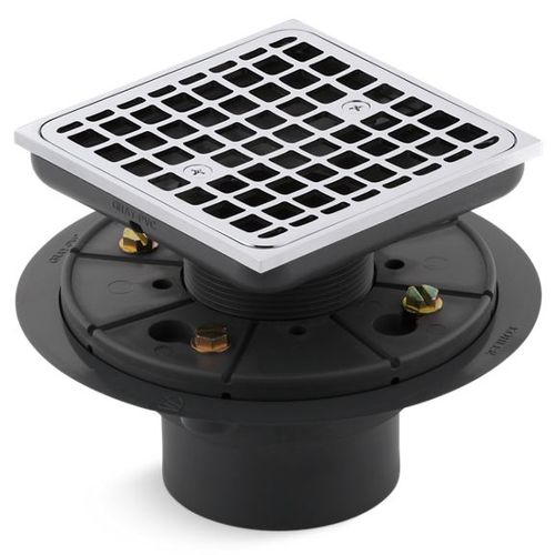 Main product image of Clearflo Square Design Tile-in Shower Drain (Polished Chrome), K-9136-CP
