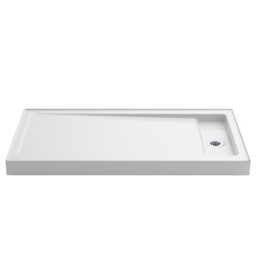 Main product image of Bellwether 60" X 32" Alcove Shower Base, Right Drain (White), K-9164-0