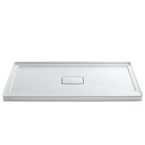 Main product image of Archer 60" X 36" Alcove Shower Base, Center Drain (White), K-9479-0