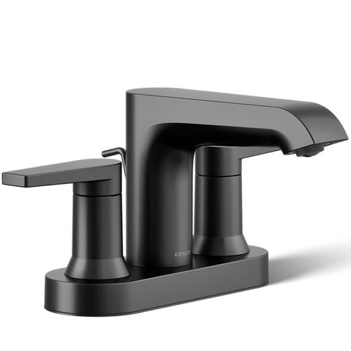 Main product image of Hint Centerset Bathroom Sink Faucet, 1.2 GPM (Matte Black), K-97094-4-BL