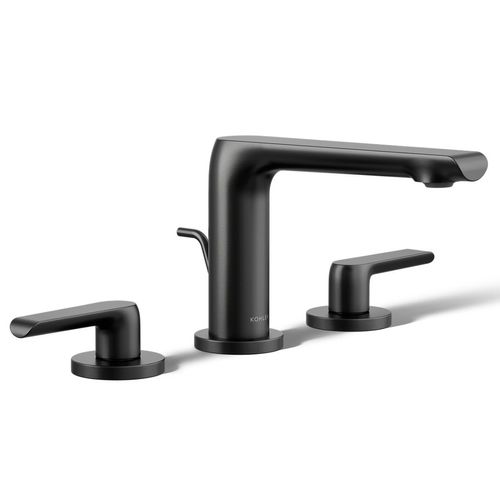 Main product image of Avid Widespread Bathroom Sink Faucet, 1.2 GPM (Matte Black), K-97352-4-BL