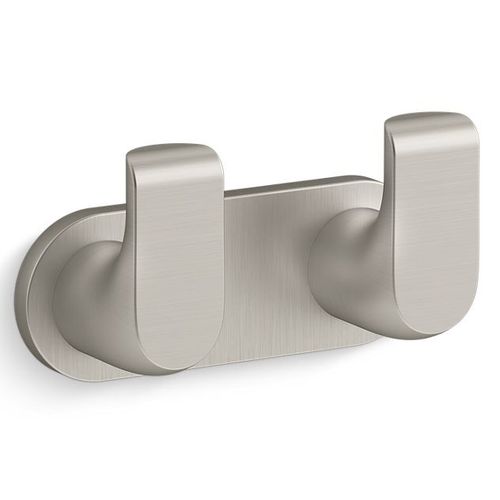 Main product image of Avid Double Robe Hook (Vibrant Brushed Nickel), K-97500-BN