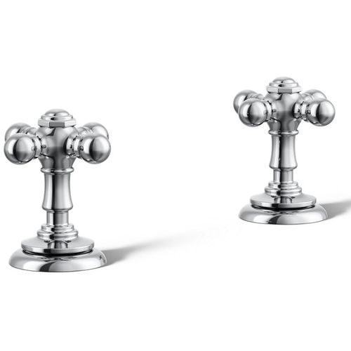 Main product image of Artifacts Cross Bathroom Sink Faucet Handles (Polished Chrome)