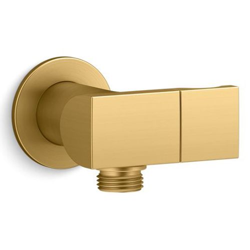 Main product image of Exhale Wall Mount Handshower Holder w/ Supply Elbow And Check Valve (Vibrant Brushed Moderne Brass)