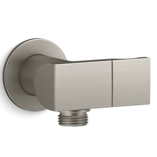 Main product image of Exhale Wall Mount Handshower Holder w/ Supply Elbow And Check Valve (Vibrant Brushed Nickel), K-98354-BN
