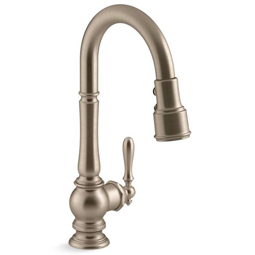 Main product image of Artifacts Pull-down Kitchen Faucet w/ 3-Function Sprayhead (Vibrant Brushed Bronze), K-99261-BV