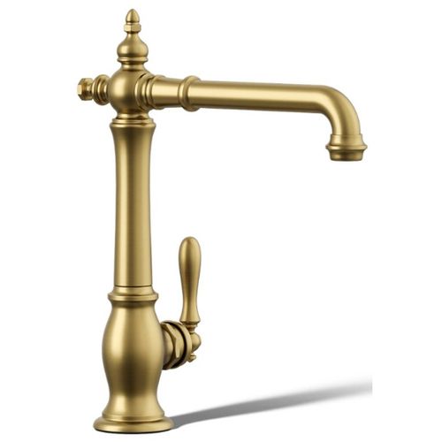 Main product image of Artifacts Single-handle Kitchen Faucet (Vibrant Brushed Moderne Brass), K-99266-2MB