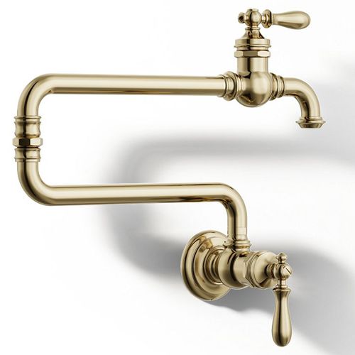 Main product image of Artifacts Wall Mount Pot Filler (Vibrant French Gold), K-99270-AF