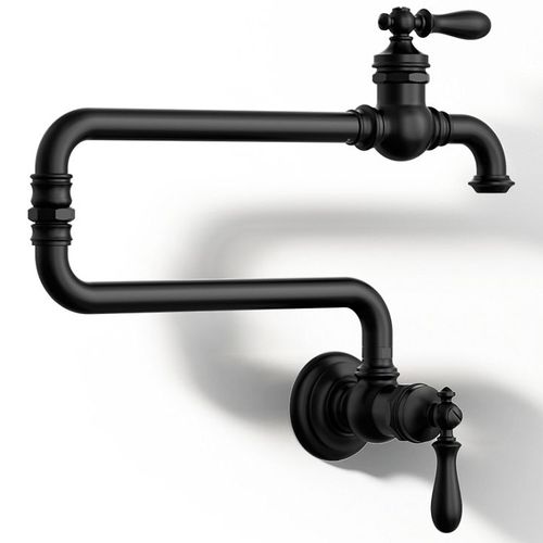 Main product image of Artifacts Wall Mount Pot Filler (Matte Black), K-99270-BL