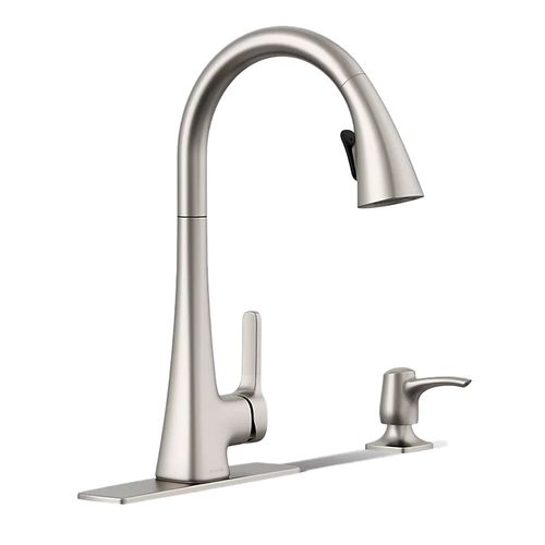 Main product image of Maxon Pull-Down Kitchen Faucet With Soap/Lotion Dispenser (Vibrant Steel), K-R22867-SD-VS