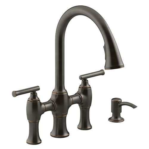 Main product image of Oresund Pulldown Bridge Kitchen Faucet (Oil-Rubbed Bronze), K-R28705-SD-2BZ