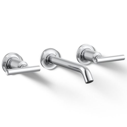 Main product image of Purist Wall Mount Bathroom Faucet w/ Lever Handles, 1.2 GPM (Polished Chrome), K-T14413-4-CP
