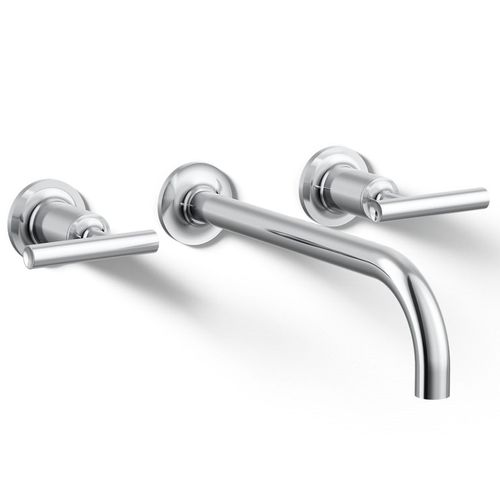 Main product image of Purist Wall Mount Bathroom Faucet w/ Lever Handles, 1.2 GPM (Polished Chrome), K-T14414-4-CP