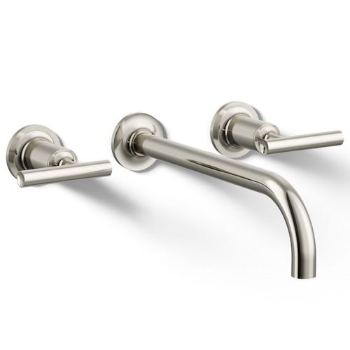 Main product image of Purist Wall Mount Bathroom Faucet w/ Lever Handles, 1.2 GPM (Vibrant Polished Nickel), K-T14414-4-SN