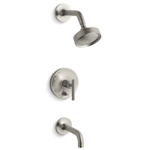 Main product image of Purist Rite-temp Bath And Shower Trim Kit w/ Push-button Diverter And Lever Handle, 2.5 GPM (Vibrant Brushed Nickel)