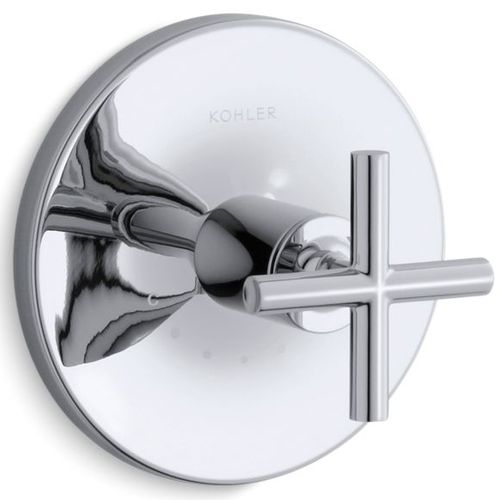 Main product image of Purist Mastershower Temperature Control Valve Trim w/ Cross Handle (Polished Chrome)
